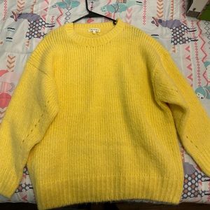 Yellow Chunky Knit Sweater